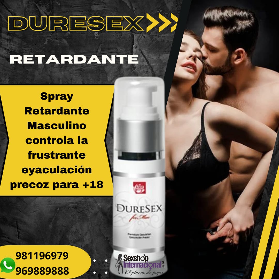 RETARDANTE MASCULINO-SPRAY DURESEX-PROLONGA LA EYACULACION-SEXSHOP LIMA 971890151 